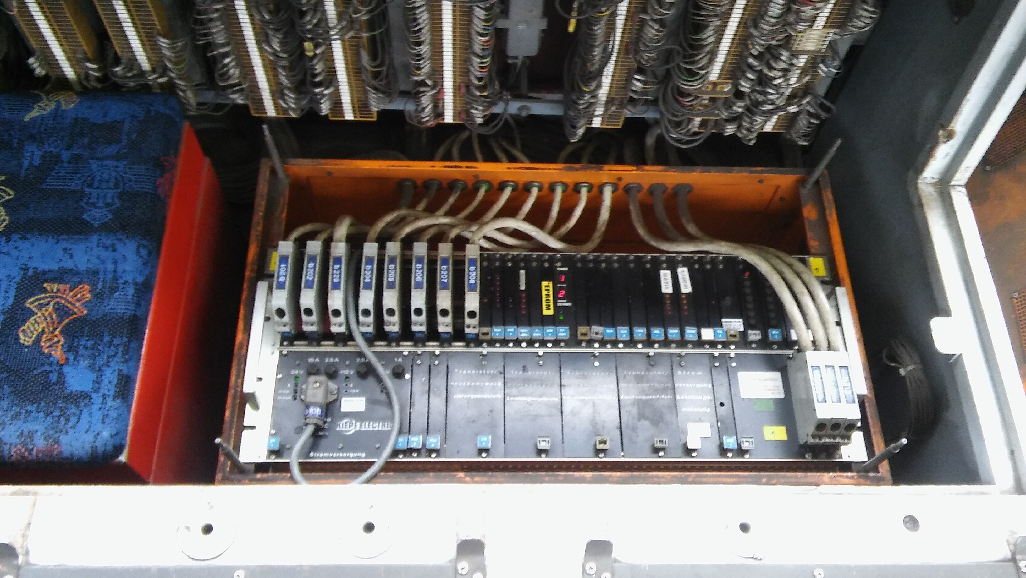 Kaseta EFB w wagonie Kaseta EFB w wagonie